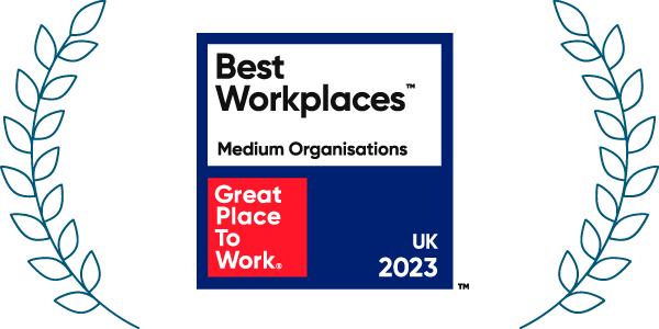 2023 Great Place To Work Medium Organisations Best Workplaces Award for the United Kingdom.