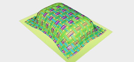 Altair SimLab includes a very accurate simulation of fiber orientation