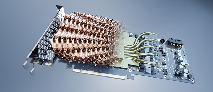 A progression of layers of a GPU being shown.