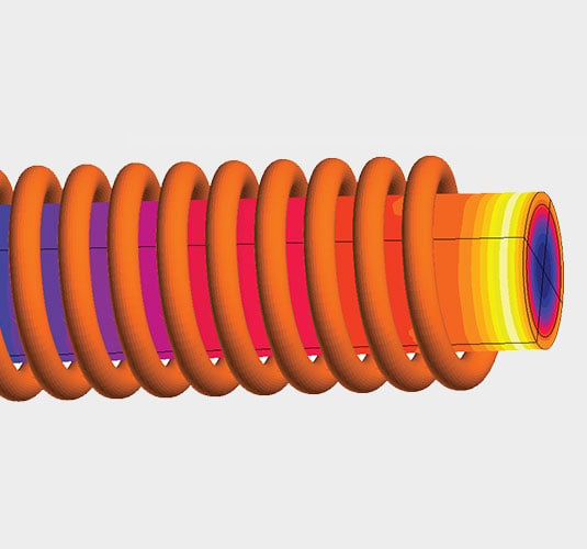 A tube with coil