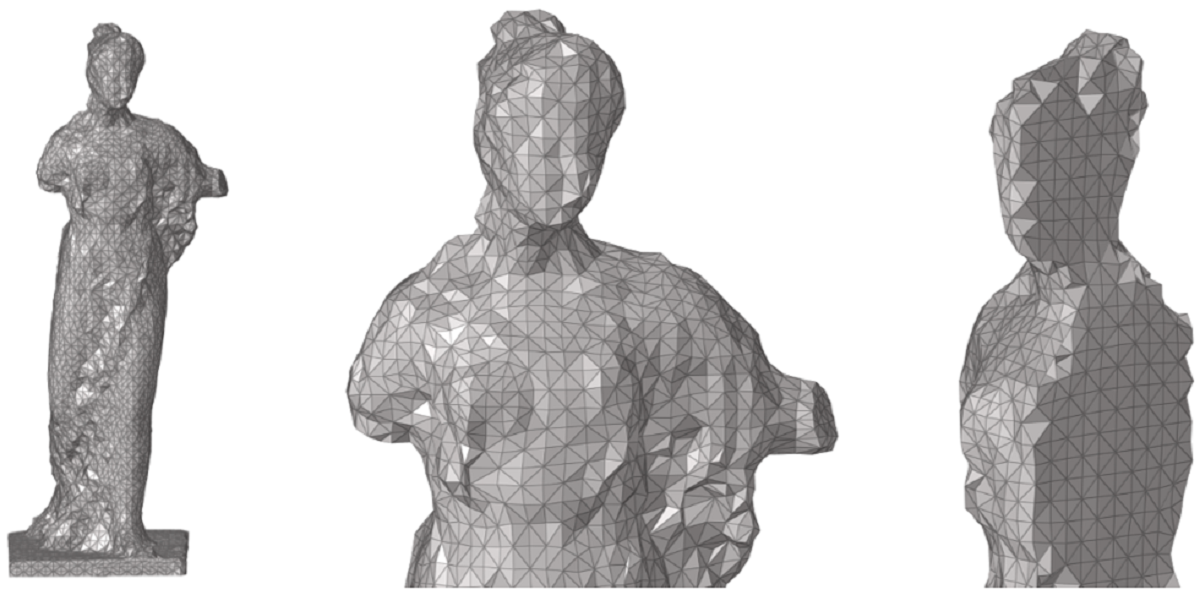 The statue model created in Radioss