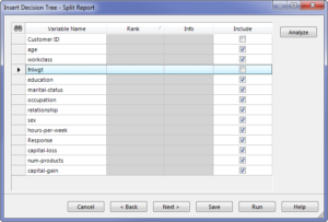 How to Include or Exclude Variables in a Strategy or Decision Tree