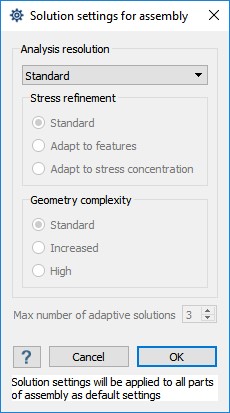 Controlling Altair SimSolid solution accuracy