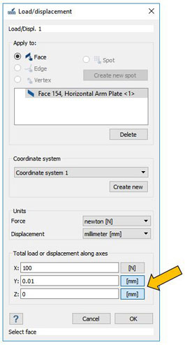 specified-displacment-sm