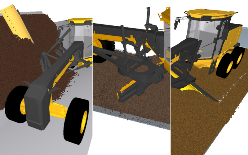 Evaluating Road Graders Design and Performance at XCMG Using Altair EDEM™ Simulation Software