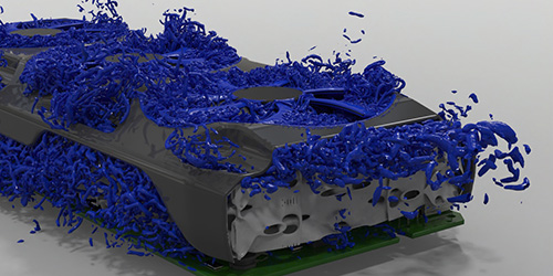 CFD simulation being performed on a GPU.