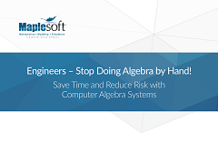 Engineers - Stop Doing Algebra by Hand!