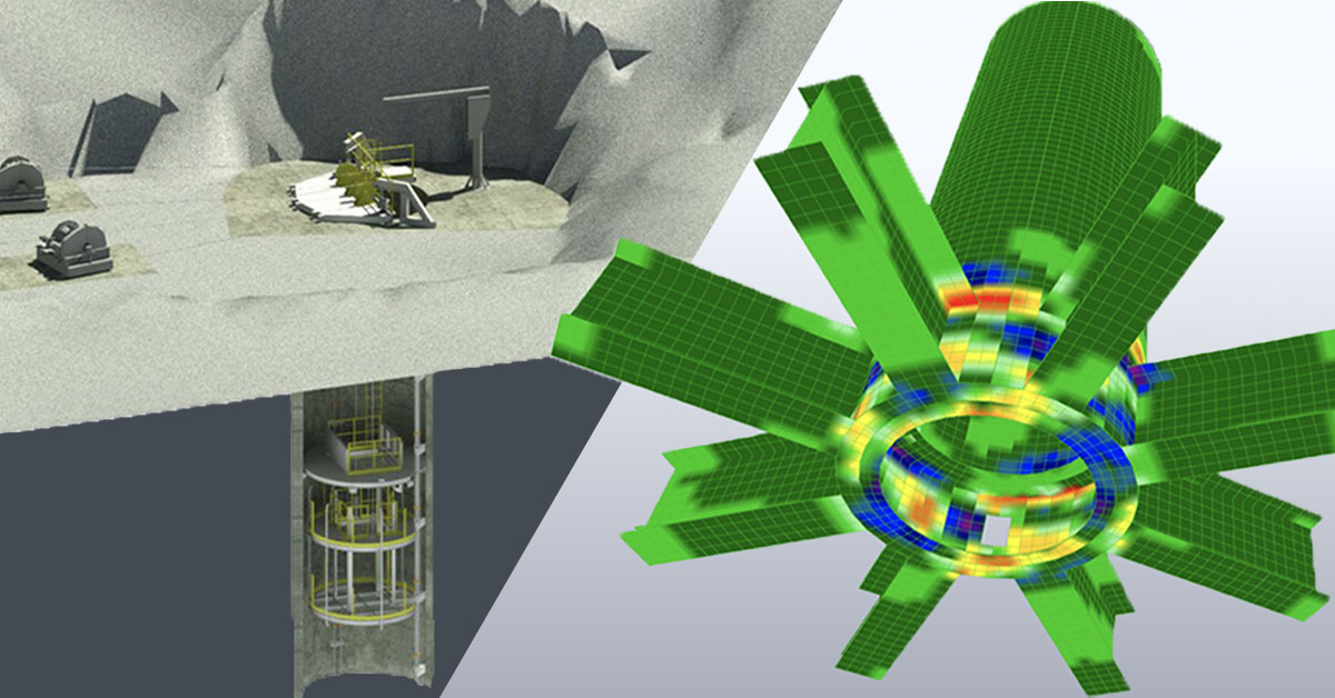 Designing Safe Mining Structures - Altair S-Frame Helps Simulate Mining Galloways for Complex Loading