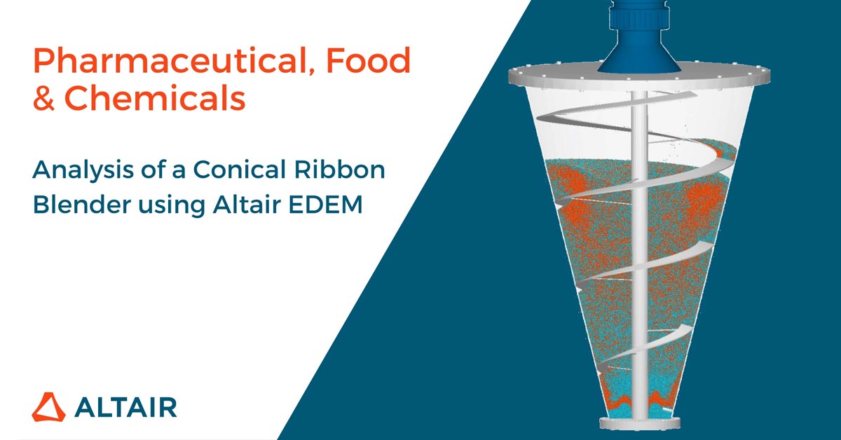 analysis of a conical ribbon blender