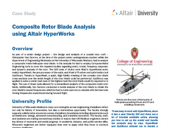 Composite Rotor Blade Analysis using Altair HyperWorks