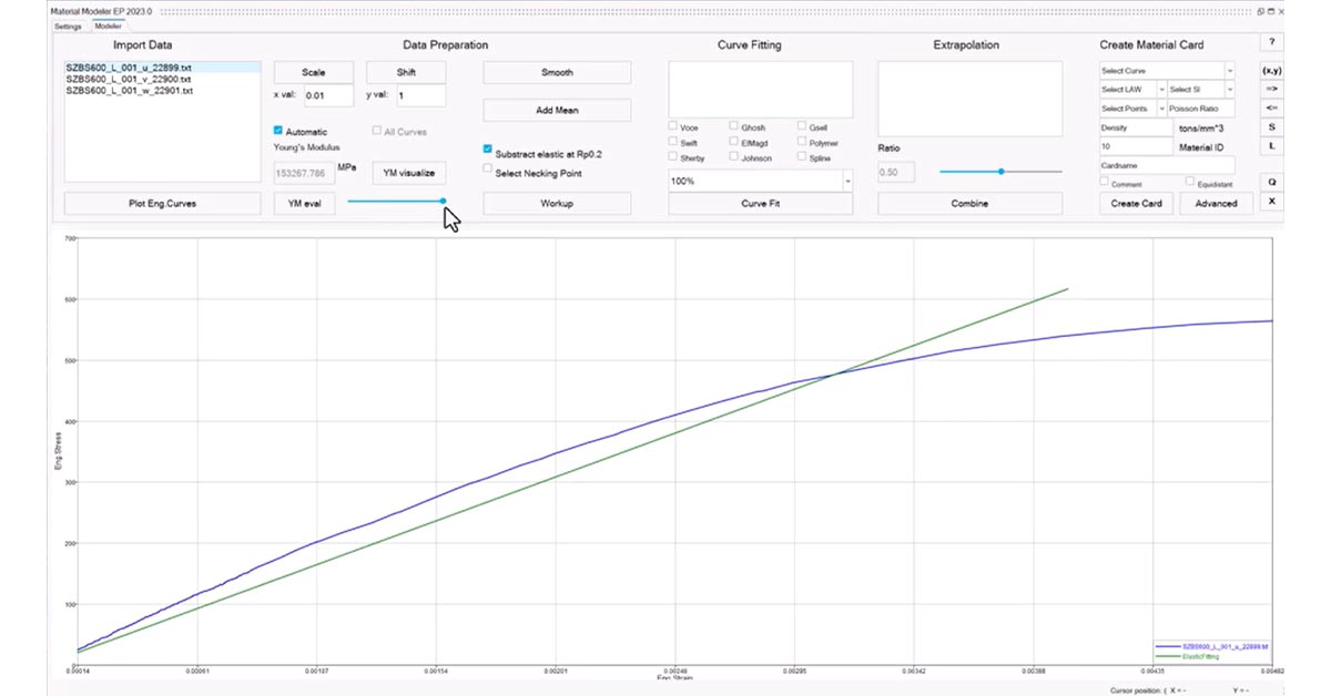 Creating a Material Model with Elastoplastic Behavior