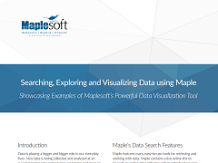 Searching, Exploring and Visualizing Data using Maple