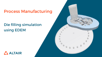 EDEM simulation of Die Filling for Pharmaceutical Powders