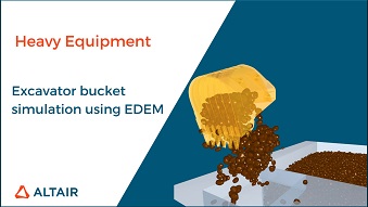 Excavator Bucket Simulation using EDEM