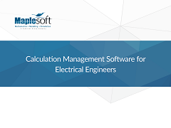 Calculation Management Software for Electrical Engineers