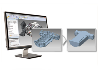 Creating Lightweight CAD Data through Enveloping Technology