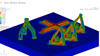 Numerical Simulation of Distortions Induced During the SLM Process with Radioss 