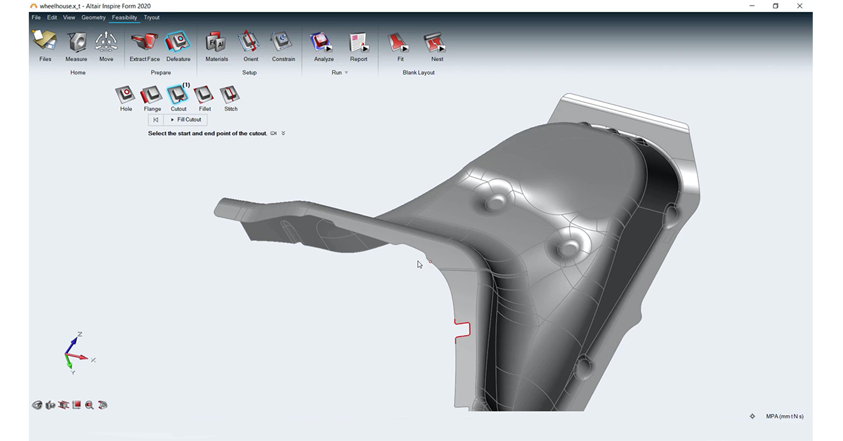 Altair Inspire Form - Sheet Metal Forming Feasibility