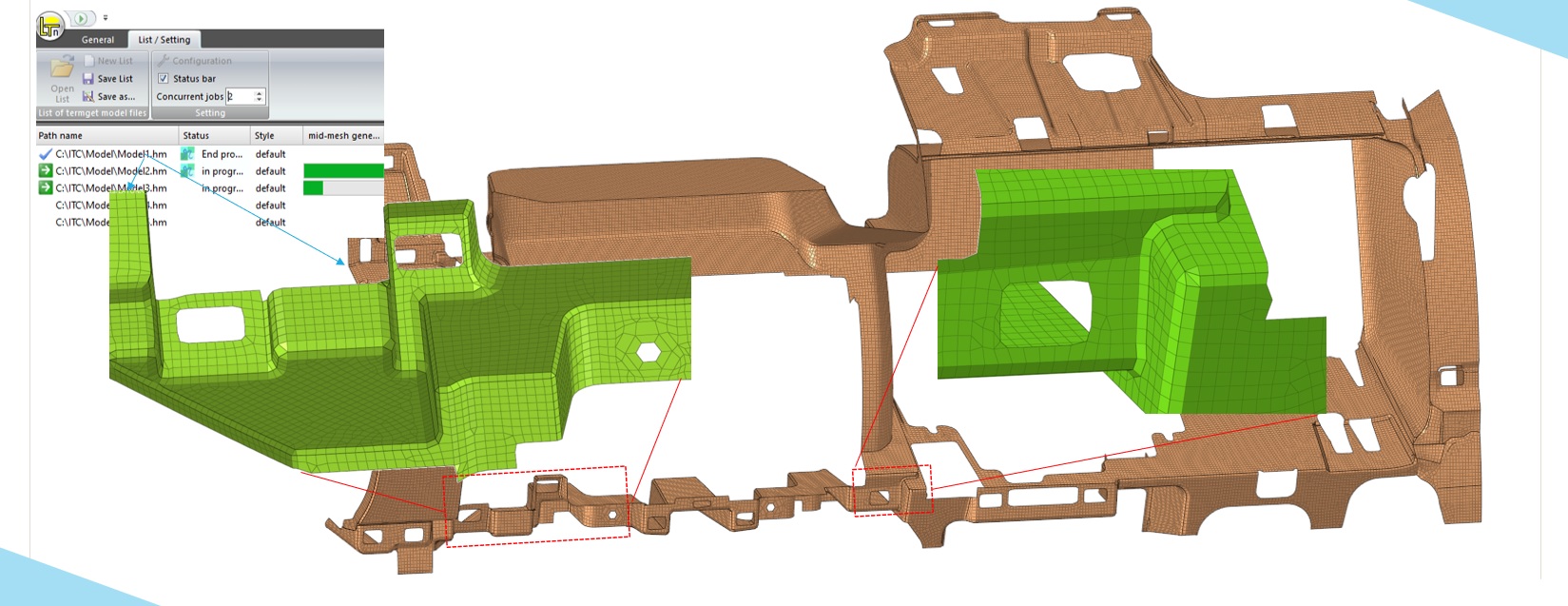 Unattended Operation of Mid-surface Generation Tool for Boosting Efficiency in CAE Pre-processing