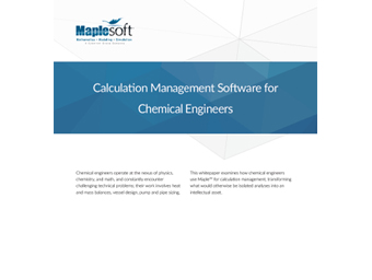 Calculation Management Software for Chemical Engineers