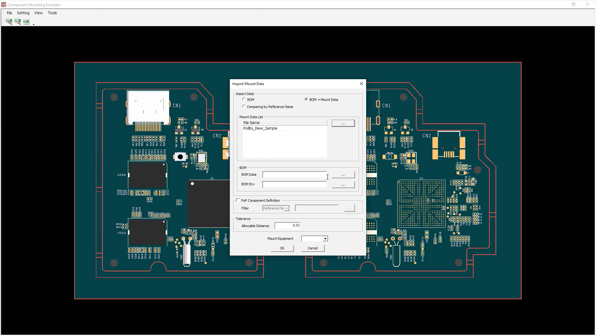 PollEx Mounting Emulator for Verifying the Component Location and Angle