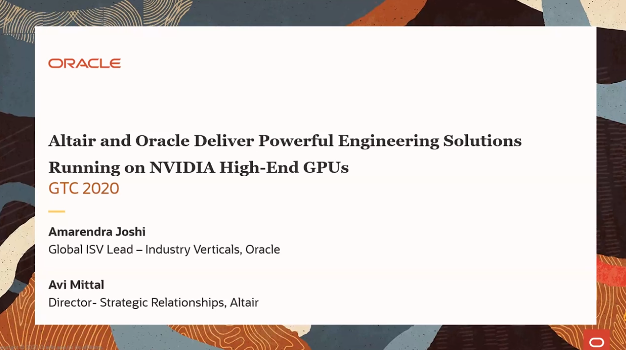 Altair and Oracle Deliver Powerful Engineering Solutions Running on NVIDIA High-End GPUs