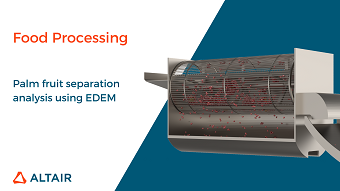 EDEM simulation of a Palm Fruit separation process