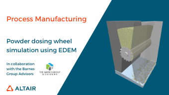 EDEM simulation of Powder Dosing Wheel in Additive Manufacturing