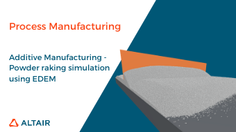 EDEM simulation of Powder Raking in Additive Manufacturing
