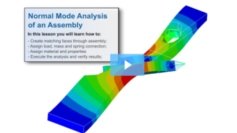 SimLab Tutorials - Normal Mode Analysis of an Assembly