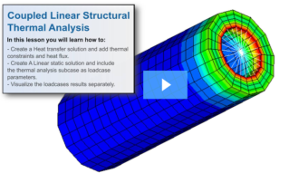 SimLab Tutorials - Coupled Linear Structural Thermal Analysis