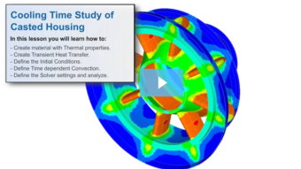 SimLab Tutorials - Transient Heat Transfer Cooling Time Study - Casted Housing