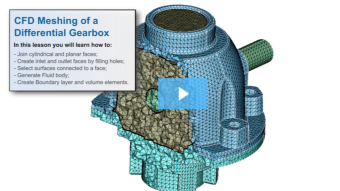 SimLab Tutorials - CFD Meshing Of a Differential Gearbox