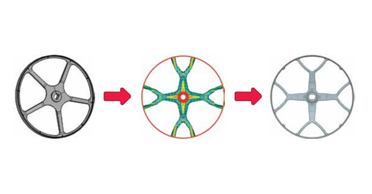 Samsung Uses OptiStruct to Redesign Washing Machine Component for Optimized Weight and Material Usage