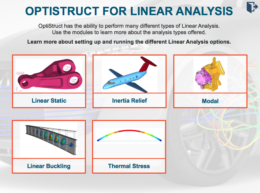 OptiStruct for Linear Analysis v2021