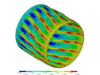 A shell facet model for preliminary design of cylindrical composite structures