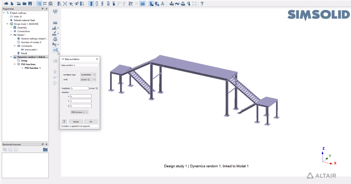 Altair SimSolid - Random Response Analysis Tutorial