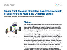 Tanker Truck Sloshing Simulation Using Bi-directionally Coupled CFD and Multi-Body Dynamics Solvers