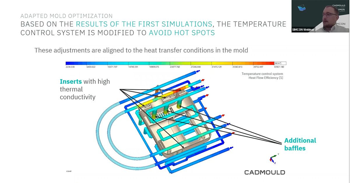 Thermal Optimization of Part and Mold in Injection Molding