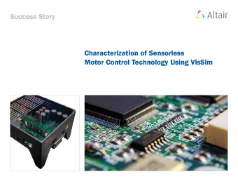 Characterization of Sensorless Motor Control Technology Using VisSim
