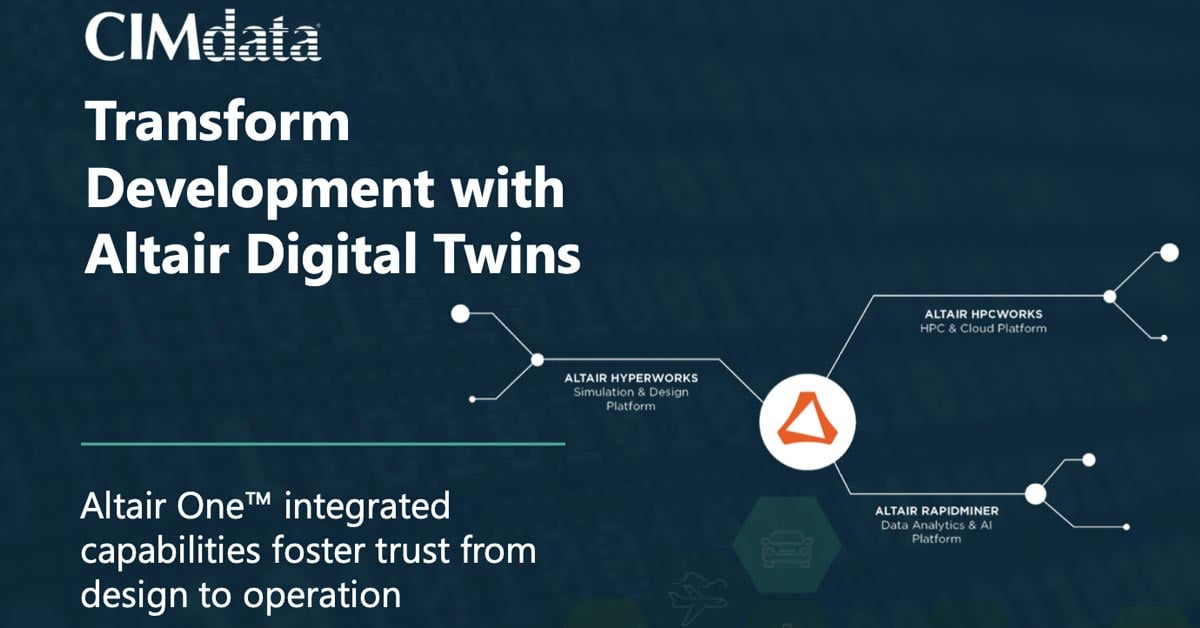 Transform Development with Altair Digital Twins